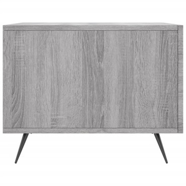 vidaXL Τραπεζάκι Σαλονιού Γκρι Sonoma 50x50x40cm Επεξεργασμένο Ξύλο 1 τεμ.