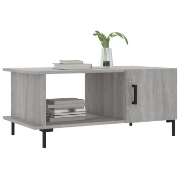 vidaXL Τραπεζάκι Σαλονιού Γκρι Sonoma 90x50x40cm Επεξεργασμένο Ξύλο 1 τεμ.