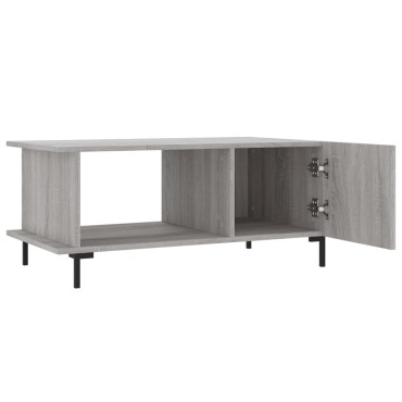 vidaXL Τραπεζάκι Σαλονιού Γκρι Sonoma 90x50x40cm Επεξεργασμένο Ξύλο 1 τεμ.