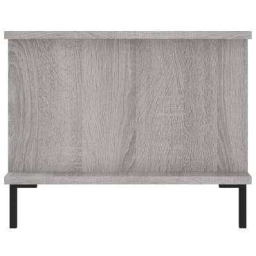 vidaXL Τραπεζάκι Σαλονιού Γκρι Sonoma 90x50x40cm Επεξεργασμένο Ξύλο 1 τεμ.