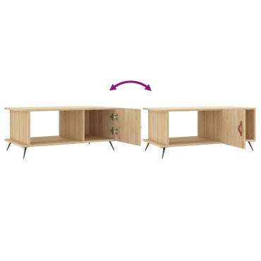 vidaXL Τραπεζάκι Σαλονιού Sonoma Δρυς 90x50x40cm Επεξεργασμένο Ξύλο 1 τεμ.