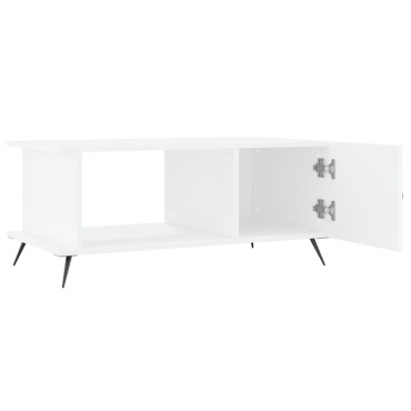vidaXL Τραπεζάκι Σαλονιού Λευκό 90x50x40cm Επεξεργασμένο Ξύλο 1 τεμ.