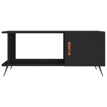vidaXL Τραπεζάκι Σαλονιού Μαύρο 90x50x40cm Επεξεργασμένο Ξύλο 1 τεμ.