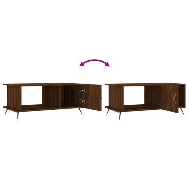 vidaXL Τραπεζάκι Σαλονιού Καφέ Δρυς 90x50x40cm Επεξεργασμένο Ξύλο 1 τεμ.