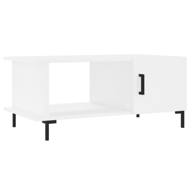 vidaXL Τραπεζάκι Σαλονιού Λευκό 90x50x40cm Επεξεργασμένο Ξύλο 1 τεμ.