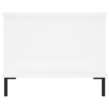 vidaXL Τραπεζάκι Σαλονιού Λευκό 90x50x40cm Επεξεργασμένο Ξύλο 1 τεμ.