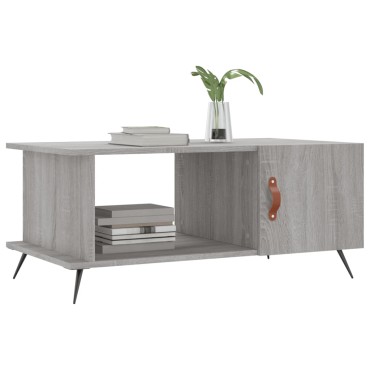 vidaXL Τραπεζάκι Σαλονιού Γκρι Sonoma 90x50x40cm Επεξεργασμένο Ξύλο 1 τεμ.