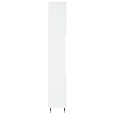 vidaXL Ντουλάπι Μπάνιου Λευκό 30x30x190cm από Επεξεργασμένο Ξύλο