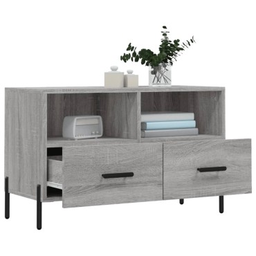 vidaXL Έπιπλο Τηλεόρασης Γκρι Sonoma 80x36x50cm από Επεξεργ. Ξύλο