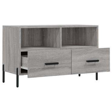 vidaXL Έπιπλο Τηλεόρασης Γκρι Sonoma 80x36x50cm από Επεξεργ. Ξύλο