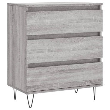 vidaXL Ντουλάπι Γκρι Sonoma 60x35x70cm από Επεξεργασμένο Ξύλο 1 τεμ.