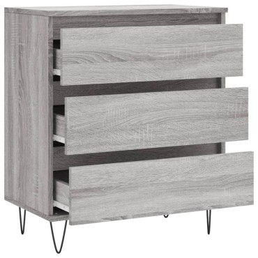 vidaXL Ντουλάπι Γκρι Sonoma 60x35x70cm από Επεξεργασμένο Ξύλο 1 τεμ.