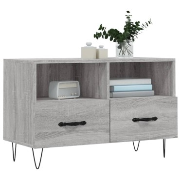 vidaXL Έπιπλο Τηλεόρασης Γκρι Sonoma 80x36x50cm από Επεξεργ. Ξύλο