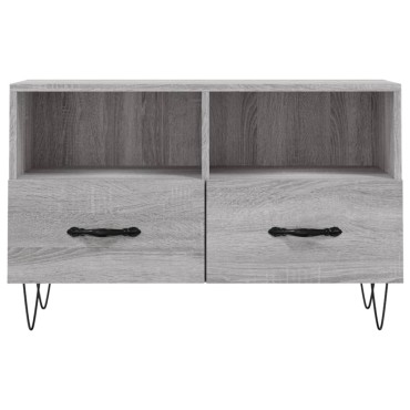 vidaXL Έπιπλο Τηλεόρασης Γκρι Sonoma 80x36x50cm από Επεξεργ. Ξύλο