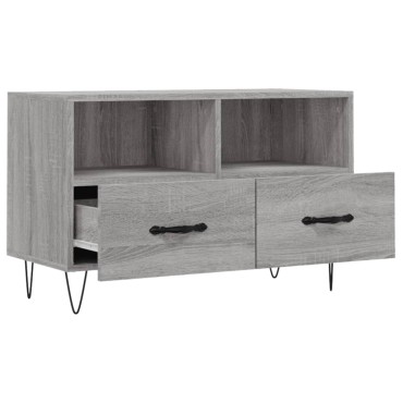 vidaXL Έπιπλο Τηλεόρασης Γκρι Sonoma 80x36x50cm από Επεξεργ. Ξύλο