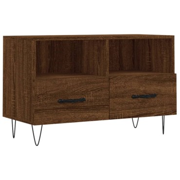 vidaXL Έπιπλο Τηλεόρασης Καφέ Δρυς 80x36x50cm Επεξ. Ξύλο
