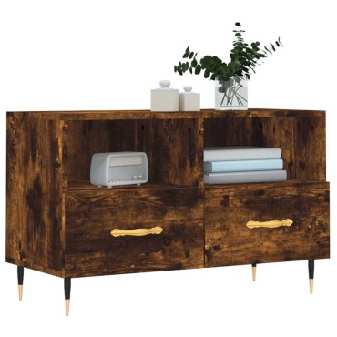vidaXL Έπιπλο Τηλεόρασης Καπνιστή Δρυς 80x36x50cm Επεξ. Ξύλο