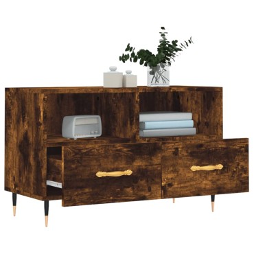 vidaXL Έπιπλο Τηλεόρασης Καπνιστή Δρυς 80x36x50cm Επεξ. Ξύλο