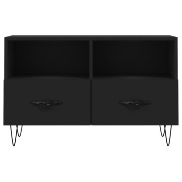 vidaXL Έπιπλο Τηλεόρασης Μαύρο 80x36x50cm από Επεξεργασμένο Ξύλο