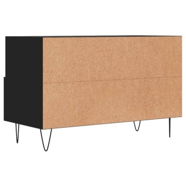 vidaXL Έπιπλο Τηλεόρασης Μαύρο 80x36x50cm από Επεξεργασμένο Ξύλο