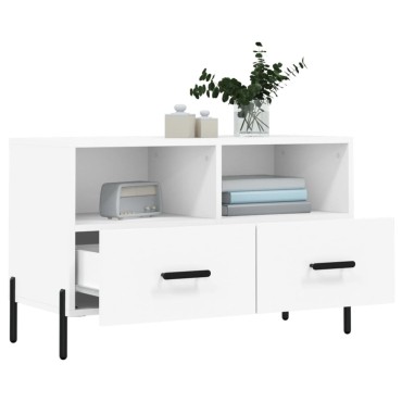 vidaXL Έπιπλο Τηλεόρασης Λευκό 80x36x50cm από Επεξεργασμένο Ξύλο