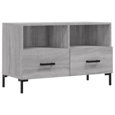 vidaXL Έπιπλο Τηλεόρασης Γκρι Sonoma 80x36x50cm από Επεξεργ. Ξύλο