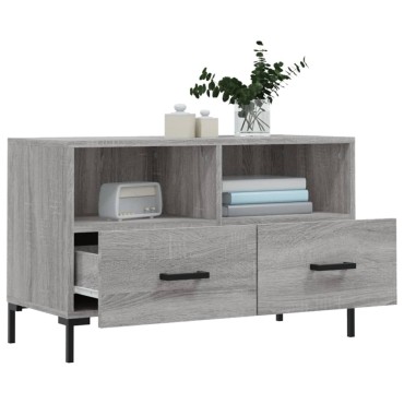 vidaXL Έπιπλο Τηλεόρασης Γκρι Sonoma 80x36x50cm από Επεξεργ. Ξύλο