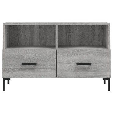 vidaXL Έπιπλο Τηλεόρασης Γκρι Sonoma 80x36x50cm από Επεξεργ. Ξύλο