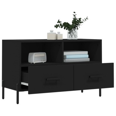 vidaXL Έπιπλο Τηλεόρασης Μαύρο 80x36x50cm από Επεξεργασμένο Ξύλο