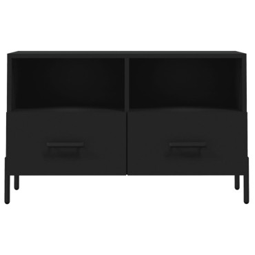 vidaXL Έπιπλο Τηλεόρασης Μαύρο 80x36x50cm από Επεξεργασμένο Ξύλο
