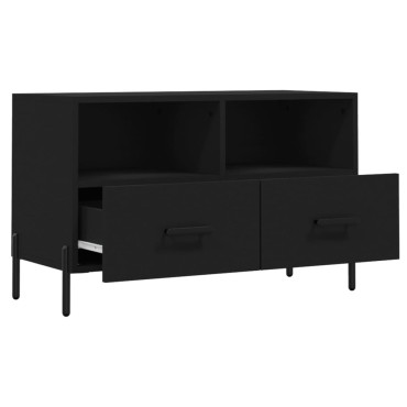 vidaXL Έπιπλο Τηλεόρασης Μαύρο 80x36x50cm από Επεξεργασμένο Ξύλο
