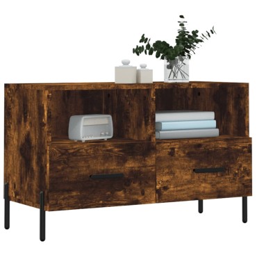 vidaXL Έπιπλο Τηλεόρασης Καπνιστή Δρυς 80x36x50cm Επεξ. Ξύλο