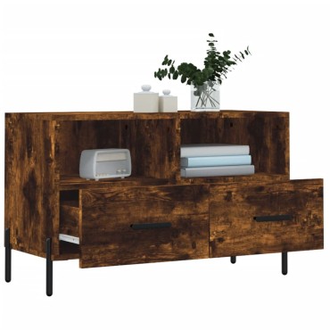 vidaXL Έπιπλο Τηλεόρασης Καπνιστή Δρυς 80x36x50cm Επεξ. Ξύλο