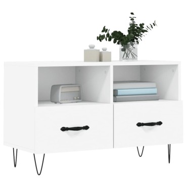 vidaXL Έπιπλο Τηλεόρασης Λευκό 80x36x50cm από Επεξεργασμένο Ξύλο