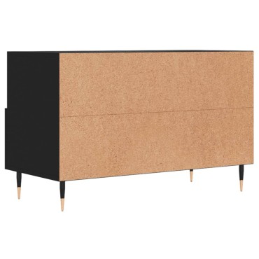 vidaXL Έπιπλο Τηλεόρασης Μαύρο 80x36x50cm από Επεξεργασμένο Ξύλο