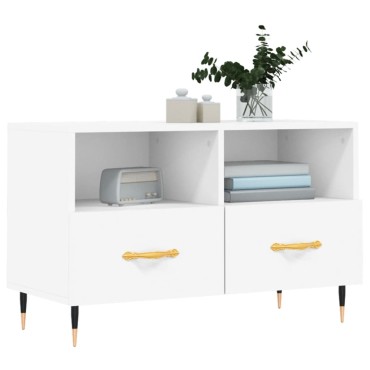 vidaXL Έπιπλο Τηλεόρασης Λευκό 80x36x50cm από Επεξεργασμένο Ξύλο