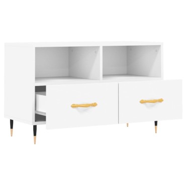 vidaXL Έπιπλο Τηλεόρασης Λευκό 80x36x50cm από Επεξεργασμένο Ξύλο