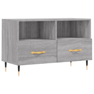 vidaXL Έπιπλο Τηλεόρασης Γκρι Sonoma 80x36x50cm από Επεξεργ. Ξύλο