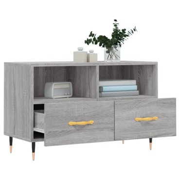 vidaXL Έπιπλο Τηλεόρασης Γκρι Sonoma 80x36x50cm από Επεξεργ. Ξύλο