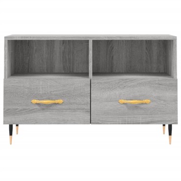 vidaXL Έπιπλο Τηλεόρασης Γκρι Sonoma 80x36x50cm από Επεξεργ. Ξύλο