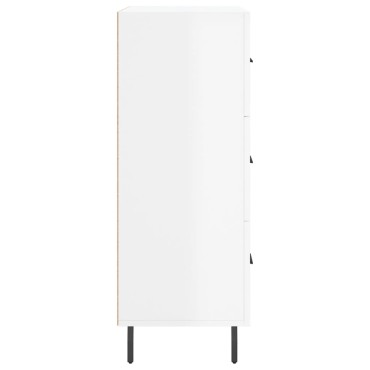 vidaXL Ντουλάπι Γυαλιστερό Λευκό 69,5x34x90cm Επεξεργασμένο Ξύλο 1 τεμ.
