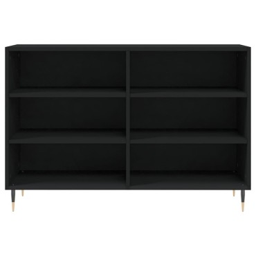 vidaXL Ραφιέρα Μαύρη 103,5x35x70cm από Επεξεργασμένο Ξύλο 1 τεμ.