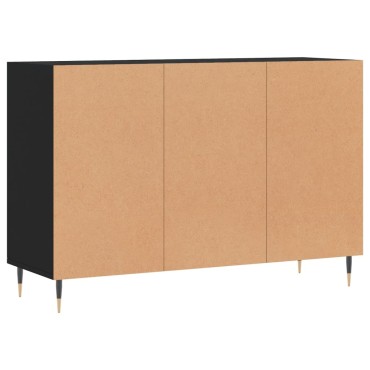 vidaXL Ραφιέρα Μαύρη 103,5x35x70cm από Επεξεργασμένο Ξύλο 1 τεμ.
