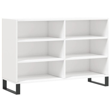 vidaXL Ραφιέρα Γυαλιστερή Λευκή 103,5x35x70cm από Επεξεργ. Ξύλο 1 τεμ.