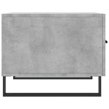 vidaXL Τραπεζάκι Σαλονιού Γκρι Σκυροδ. 50x50x40cm Επεξεργ. Ξύλο 1 τεμ.