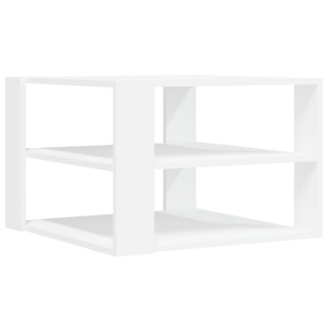 vidaXL Τραπεζάκι Σαλονιού Λευκό 59,5x59,5x40cm από Επεξεργ. Ξύλο 1 τεμ.