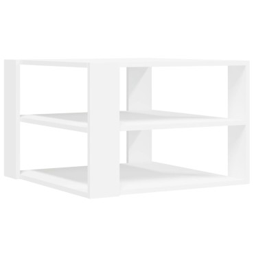 vidaXL Τραπεζάκι Σαλονιού Λευκό 59,5x59,5x40cm από Επεξεργ. Ξύλο 1 τεμ.