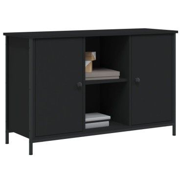 vidaXL Έπιπλο Τηλεόρασης Μαύρο 100x35x65cm Επεξεργασμένο Ξύλο