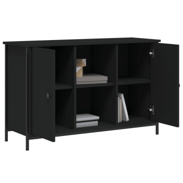 vidaXL Έπιπλο Τηλεόρασης Μαύρο 100x35x65cm Επεξεργασμένο Ξύλο