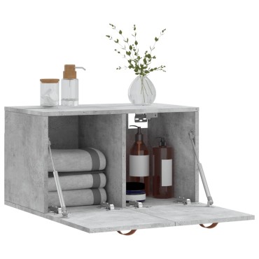 vidaXL Ντουλάπι Τοίχου Γκρι Σκυρ. 60x36,5x35cm Επεξεργασμένο Ξύλο 1 τεμ.